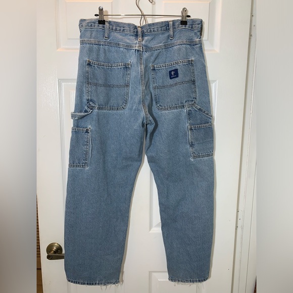 RK Brand Distressed Oversized Cargo Denim Jeans - Picture 4 of 6